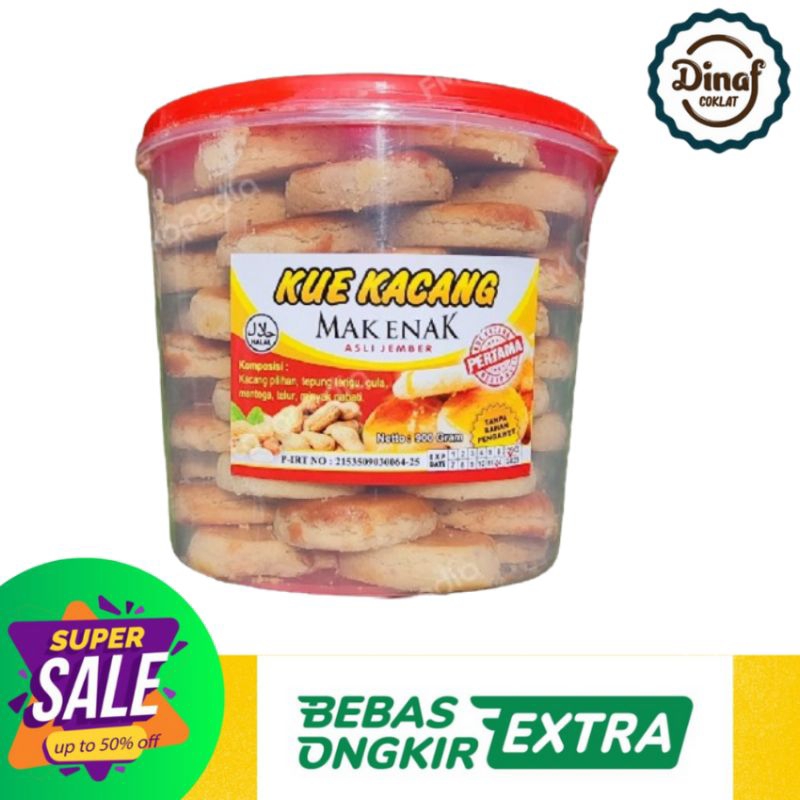 

Kue Kacang Mak Enak Asli Jember ±1 Kg