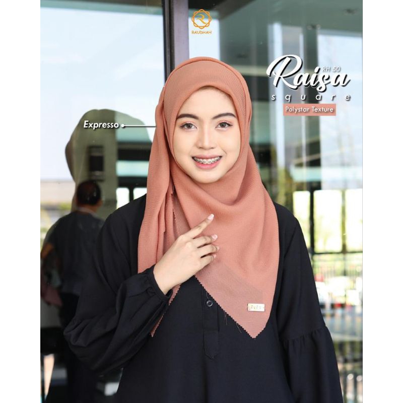 HIJAB RAISA SQUARE // HIJAB SEGIEMPAT // HIJAB RAISA SQUARE // HIJAB GROSIR MURAH KEKINIAN