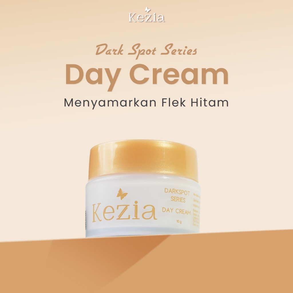 NEW KEZIA Beauty NEW Day Cream Dark Spot 10gr - Pelembap Cream Siang Mencegah Kerutan di Wajah dan S