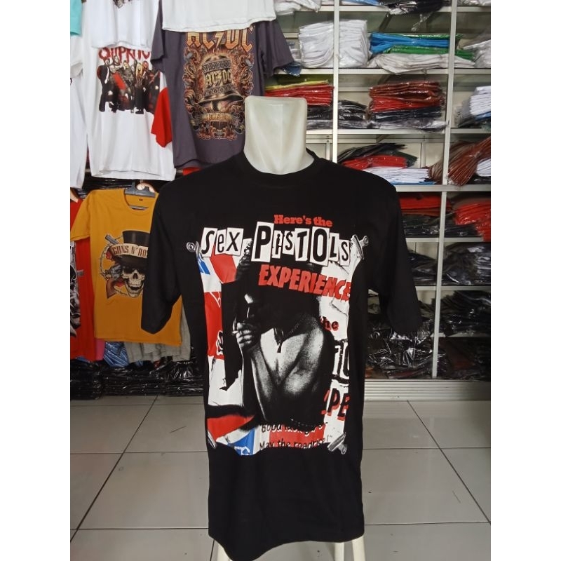 Kaos Sex Pistol | Bahan 24s built up