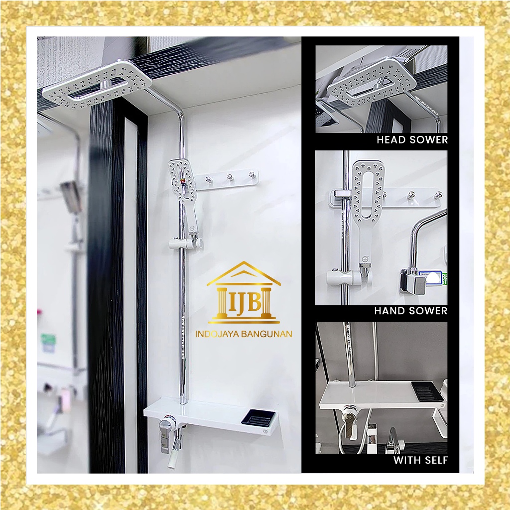 Shower Tiang Germany Brilliant GBN2Y1W Putih White