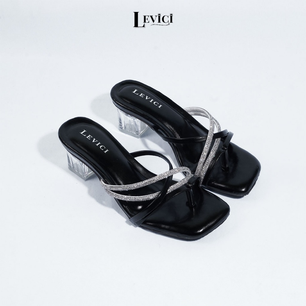 LEVICI - Sandal Heels Hak Kaca Wanita Zara BW03