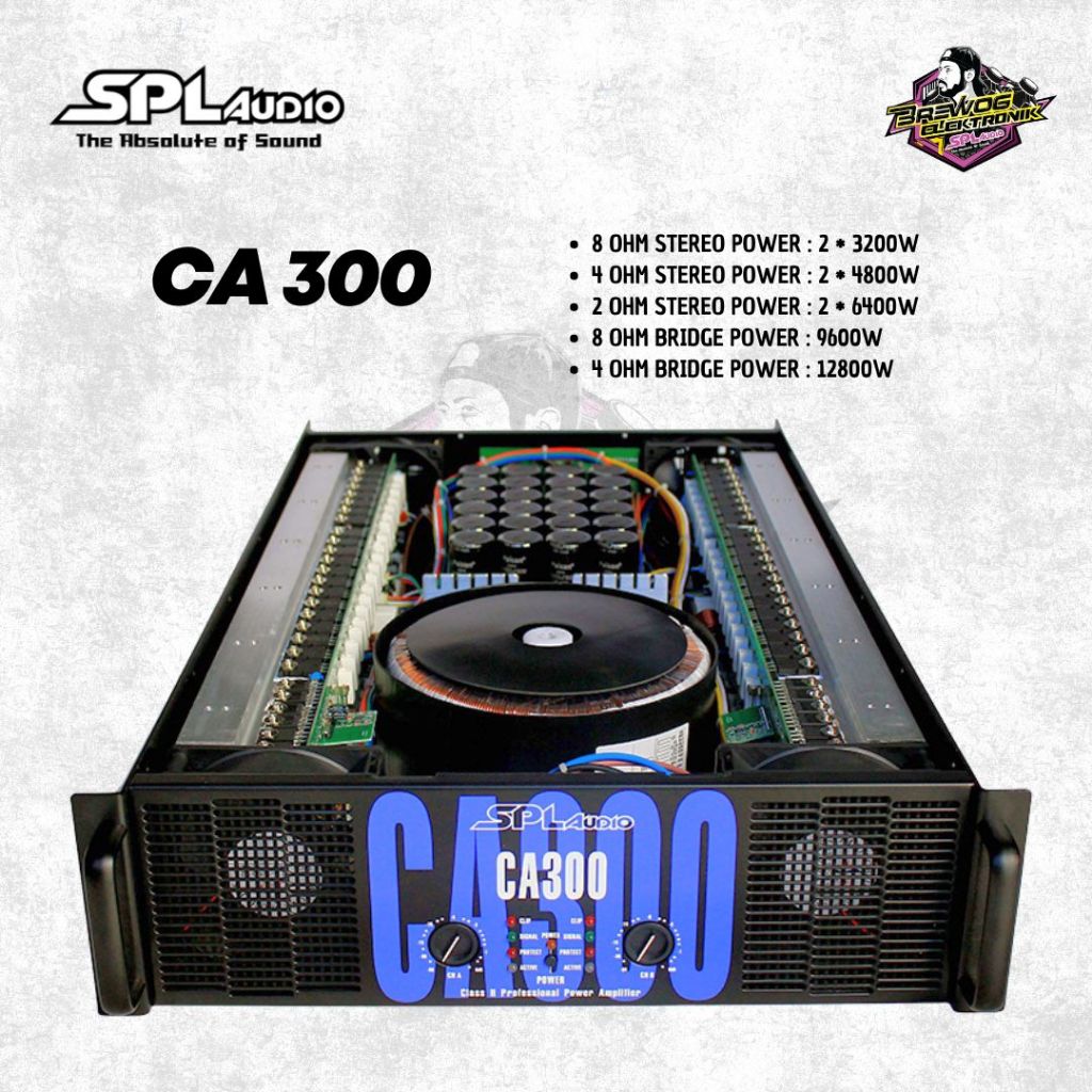 ORIGINAL PRODUK BREWOG SPL AUDIO POWER CA 300