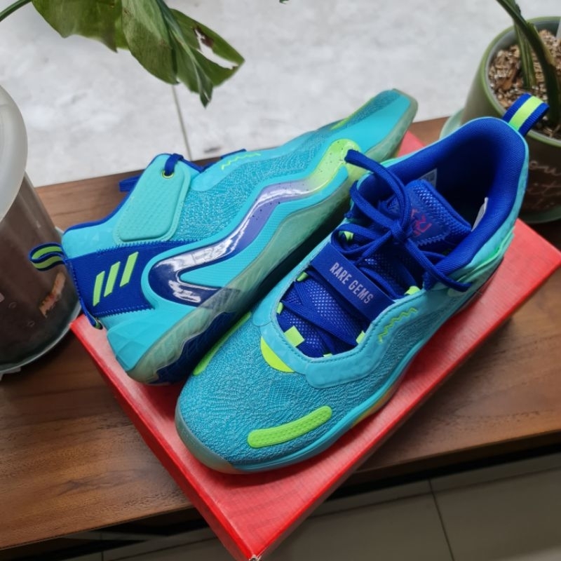 BNIB RARE ITEM SNEAKER Adidas D.O.N DON Issue 3 GCA Rare Gems (Light Blue & Yellow) 100% ORI . UK 11