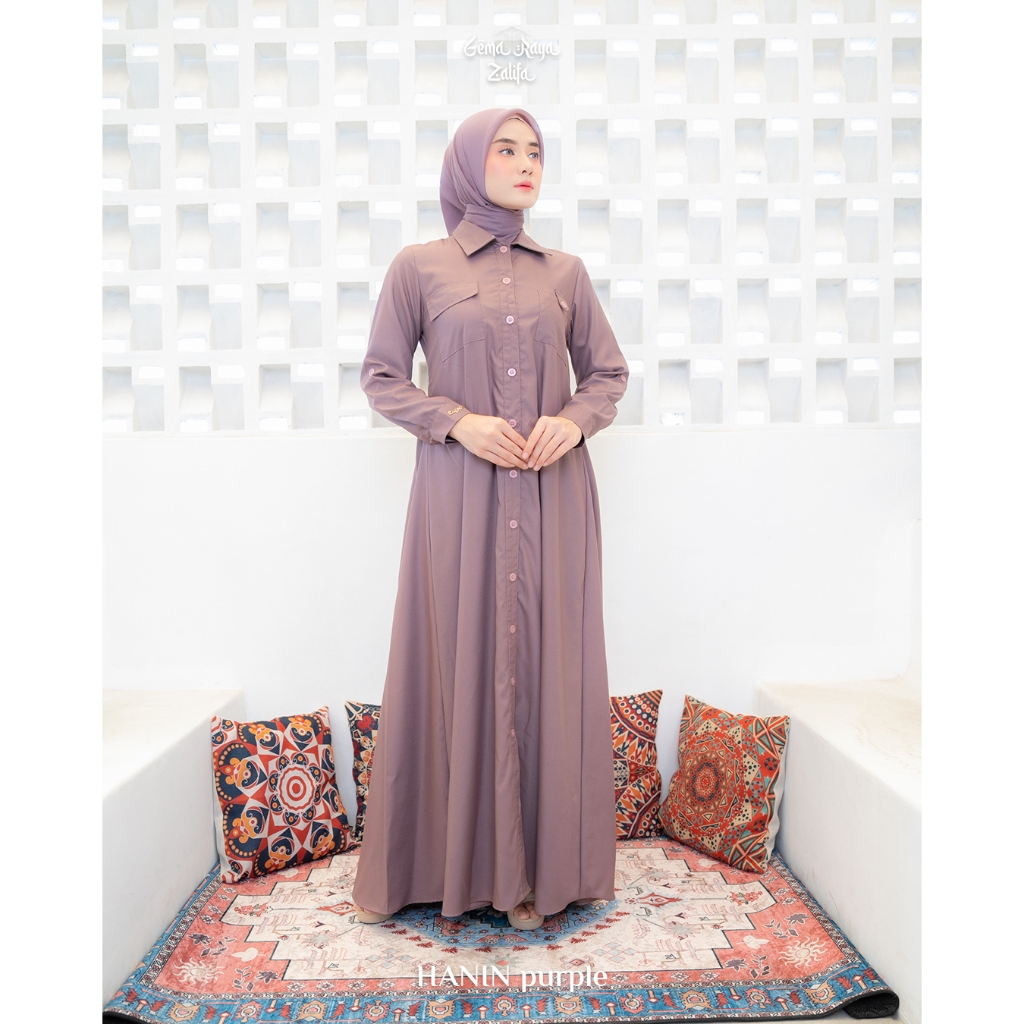 ZALIFA - HANIN DRESS WANITA KASUAL - GAMIS WANITA