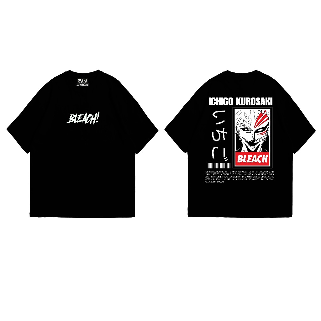 Relife - Bleach Design | Baju Design Anime | Baju Design Depan Belakang