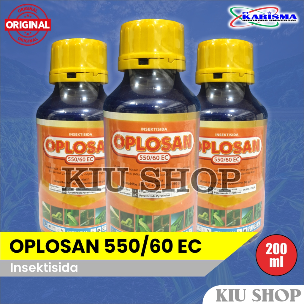 Grosir / OPLOSAN 550/60 EC - 200ml / Insektisida Hama Ulat Grayak Bawang Merah