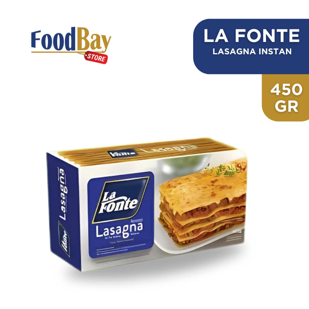 

LA FONTE Lasagna / Instant Lasagna / Lembar Kulit Pasta 450 Gr