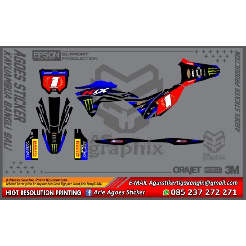 Decal klx Gordon/bf/klx s/Decalmotor traill