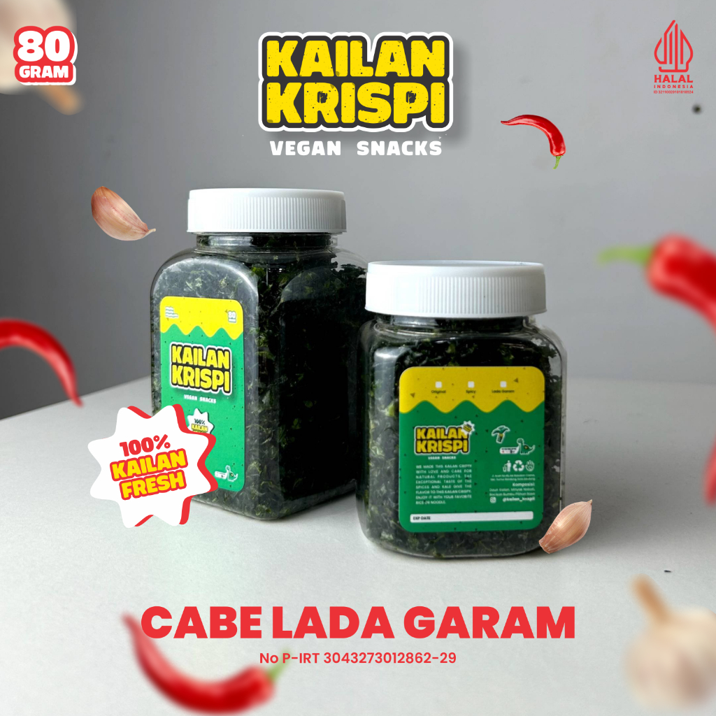 

Kailan Krispi (Cabe Lada Garam) - 80 Gram - ( Healthy, NO MSG )