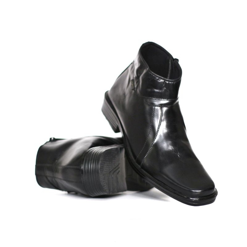 SEPATU FORMAL PRIA KULIT  SEPATU BOOTS RESLETING ZIPPER SEPATU KANTORAN TERBARU