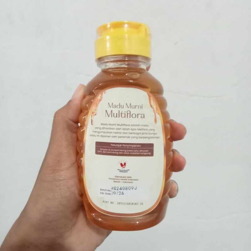

Madu Murni Asli Nektar Bunga Multiflora 350 Gram 100% Pure Raw Honey Madu Multiflora