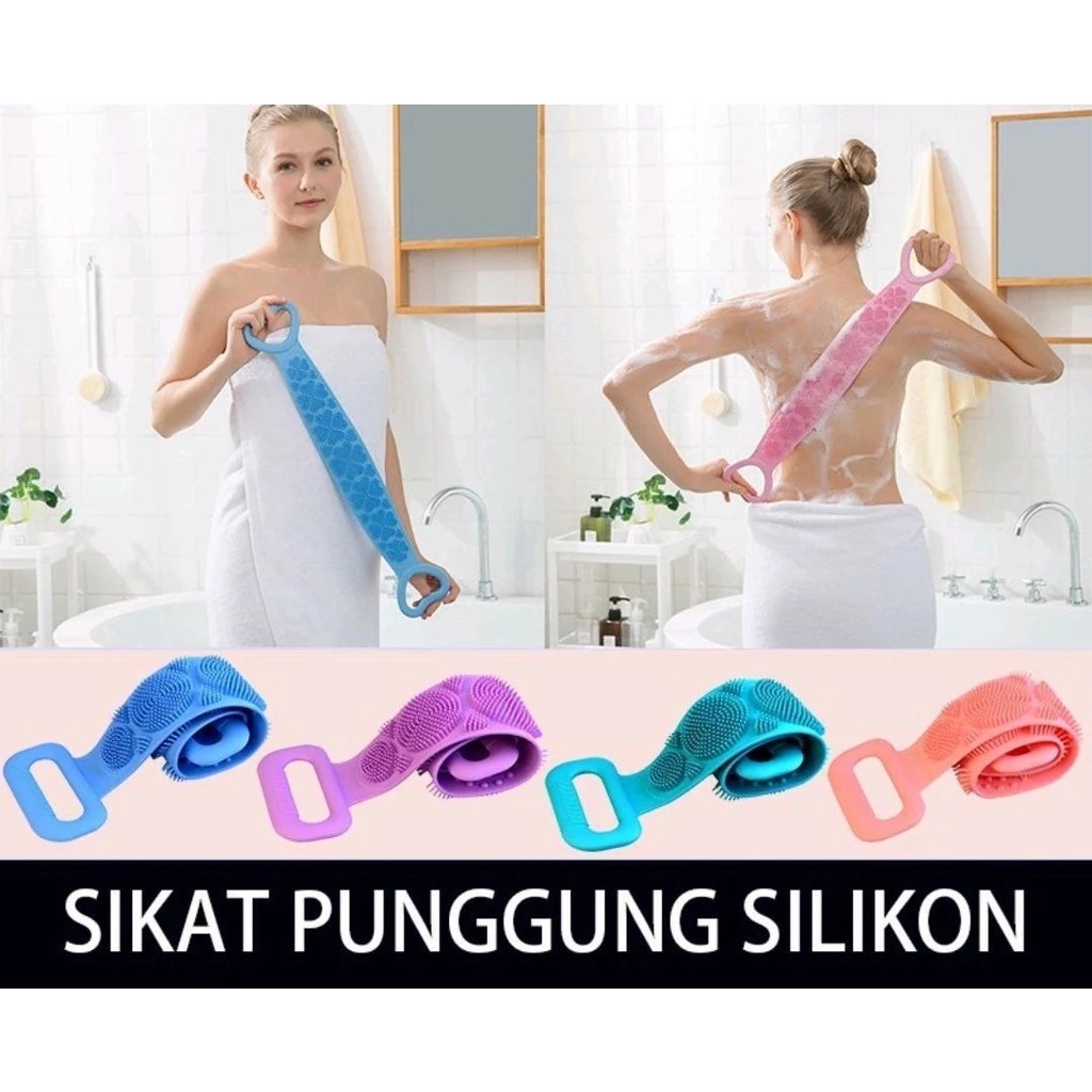 Sikat Punggung Badan Silikon - Sikat Punggung Silikon - Sikat Silikon - Brush Punggung - Sikat Badan