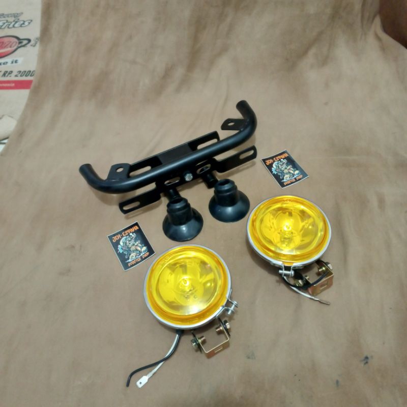 Prm Bullbar Scoopy Dudukan Foglamp Honda Scoopy + Plat Nomor