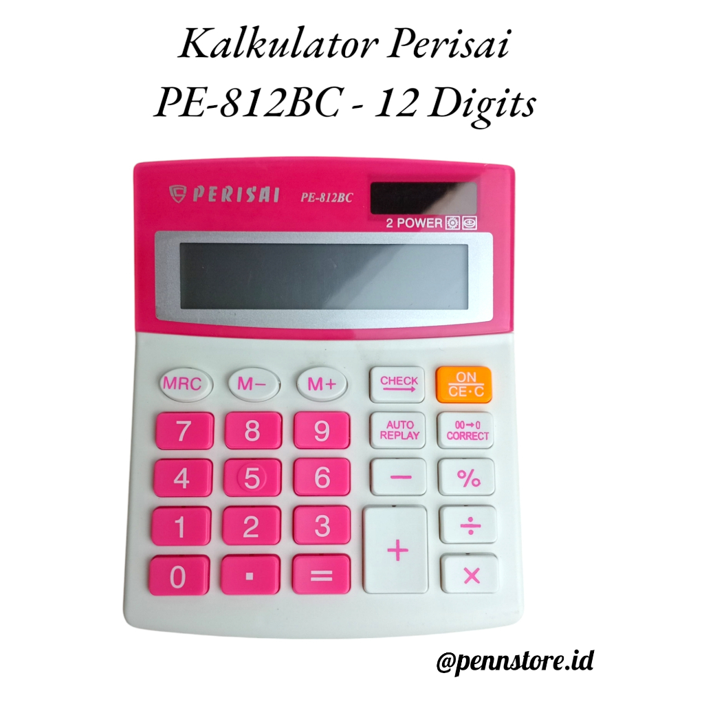 

(pcs) Perisai Kalkulator PE-812BC - 12 Digits - Murah dan Praktis