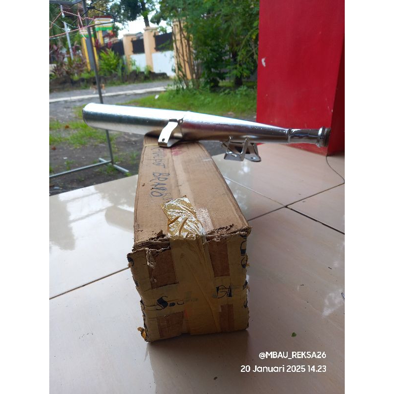 knalpot suzuki bravo original