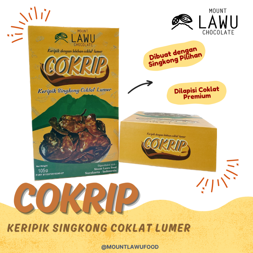 

COKRIP Keripik Singkong Coklat Lumer