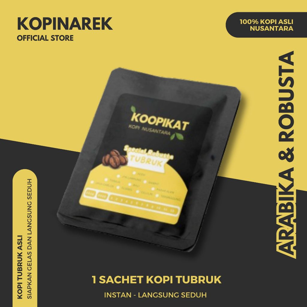 

Kopi Tubruk Coffee Sachet Arabica Robusta Gayo Premium Original Instan Asli Bubuk Hitam Arabika Saset Murah Enak Nusantara Hadiah Souvenir Pernikahan Ulang Tahun Graduation Unik