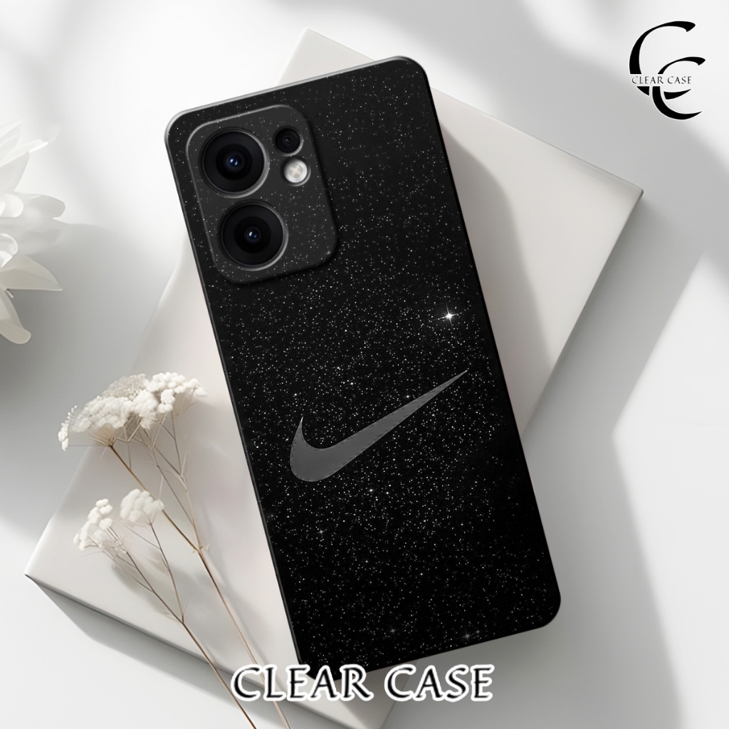CLEARCASE - Softcase Untuk Oppo Reno 13F 4G/5G Terbaru 2025 Case Handphone Motif Nike Fusion New Tah