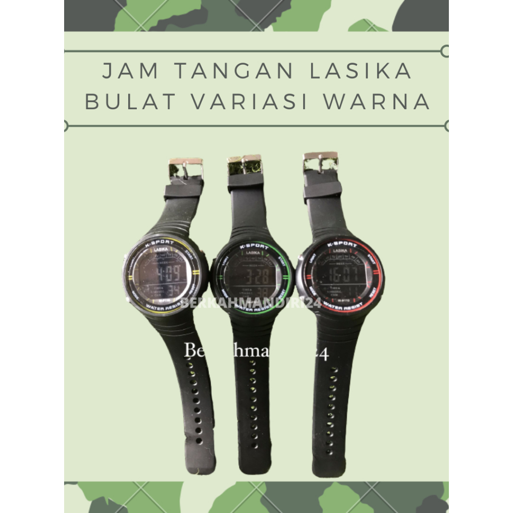 Jam Tangan Pria Digital Lasika W-F110 Water Resistent K-Sport Original Jam Tangan Kasual Fashion Pri