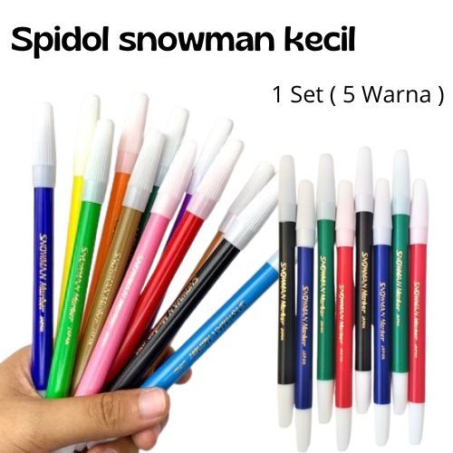 

Spidol Snowman Kecil / Spidol Kecil / Spidol Satuan - 1 Set (5warna)