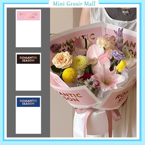 

kertas buket bunga motif elegant romantic season flower wrapping paper KB68