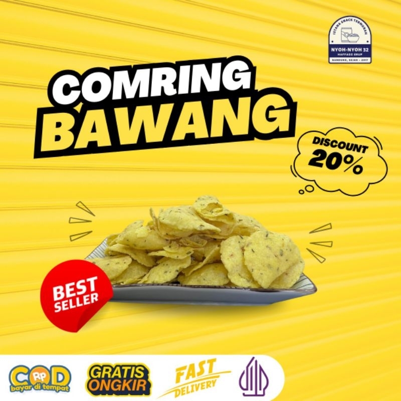 

Comring Rasa Daun Bawang Cemilan Khas Daerah Original 220g