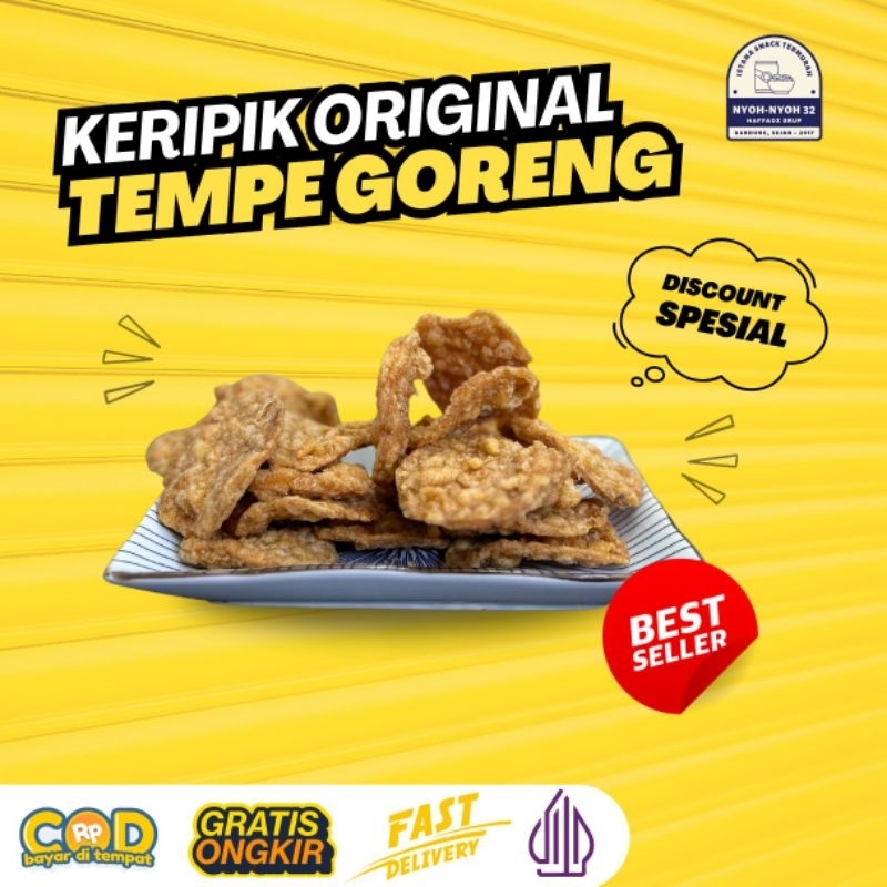 

Keripik Tempe Original Manis Pedas Bandung 200gram