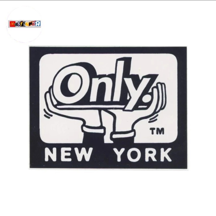

sticker Only New York skateboard graphic logo stiker streetwear