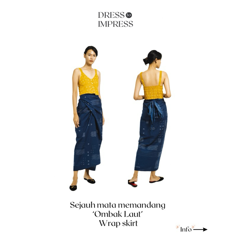 RENT SEWA SEJAUH MATA MEMANDANG OMBAK LAUT WRAP SKIRT