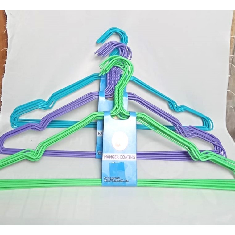 Hanger Kawat Warna Gantungan Baju Kawat Anti Slip dan anti karat Hanger Dewasa