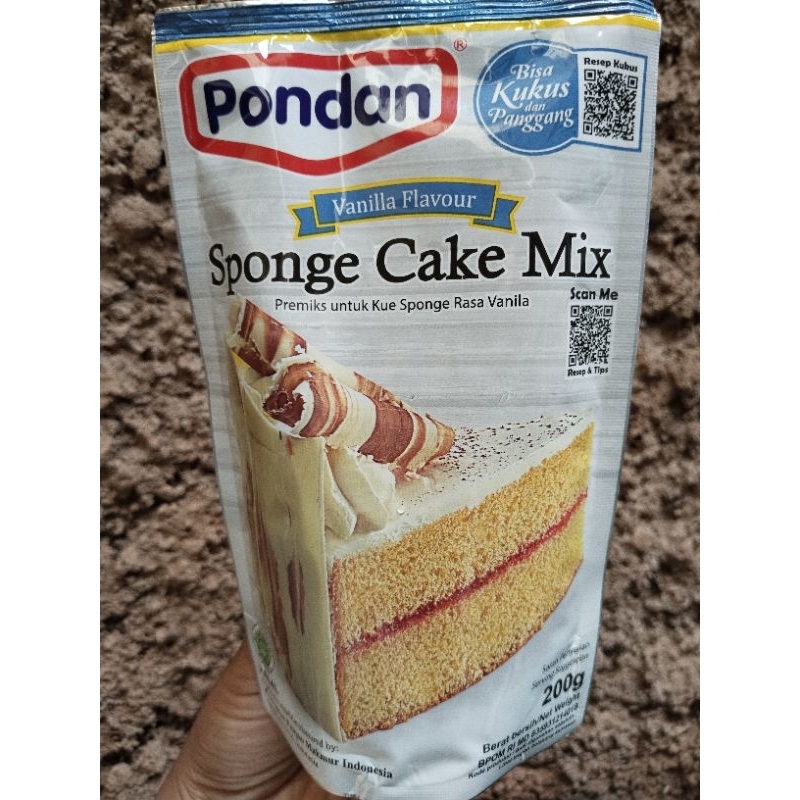 

Pondan Sponge Cake Mix Rasa Vanilla Kemasan 200 Gram