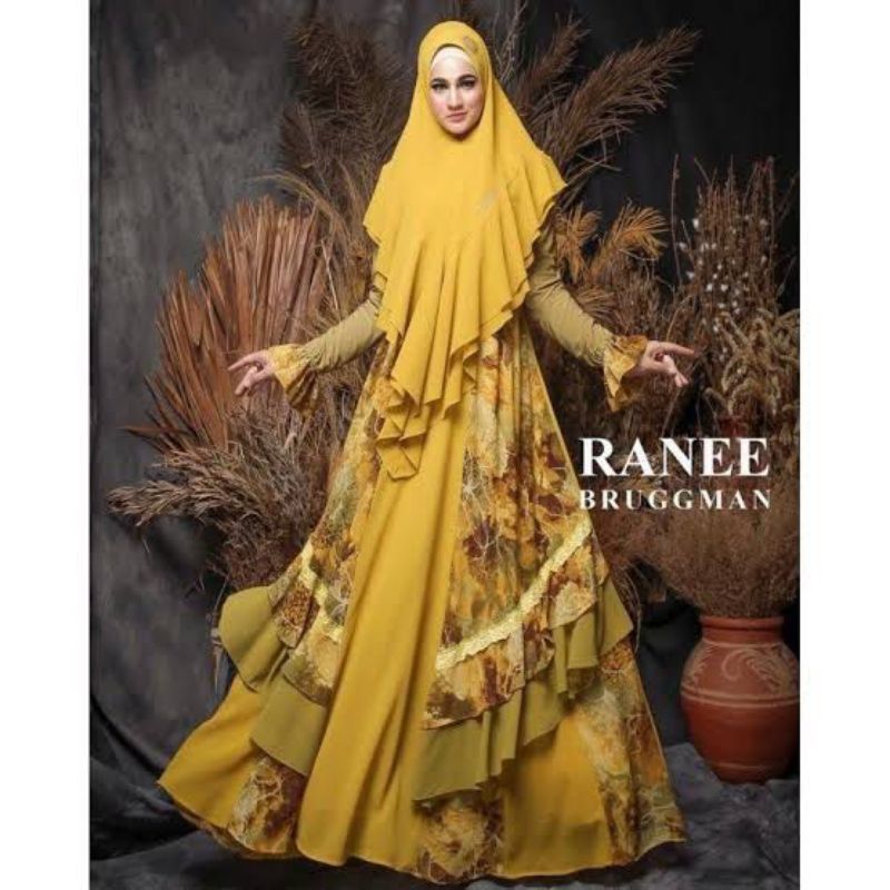 KALIA by Ranee Bruggman/ Baju lebaran 2025 / Gamis syari hari raya wanita dewasa /Gamis syari/ Gamis