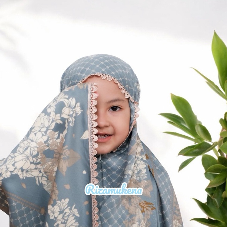 Harga TERMURAAH Mukena Anak Armani Silk Premium 2in1  Mukena Anak Mini Pouch Motif