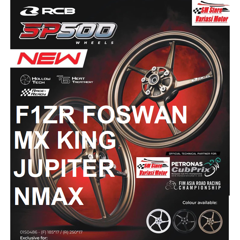 RACING BOY VELG RCB SP500 SP 500 NMAX NEW /JUPITER Z / VEGA R / MX KING / VIXION / NVA / NVL BINTANG