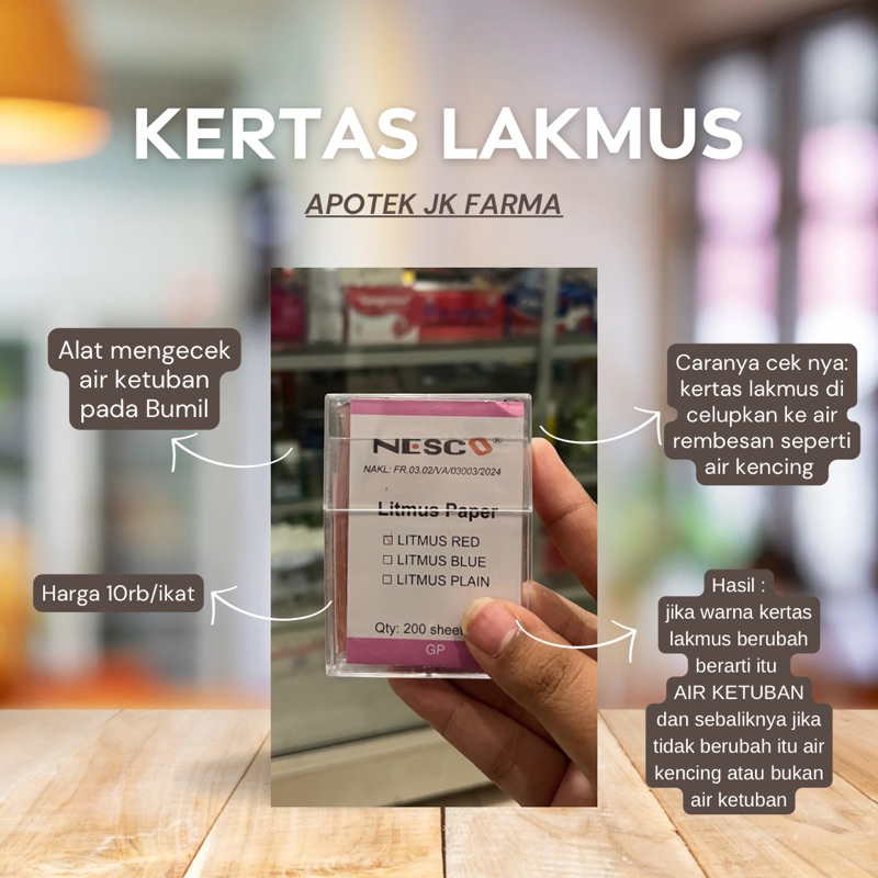 KERTAS LAKMUS CEK AIR KETUBAN