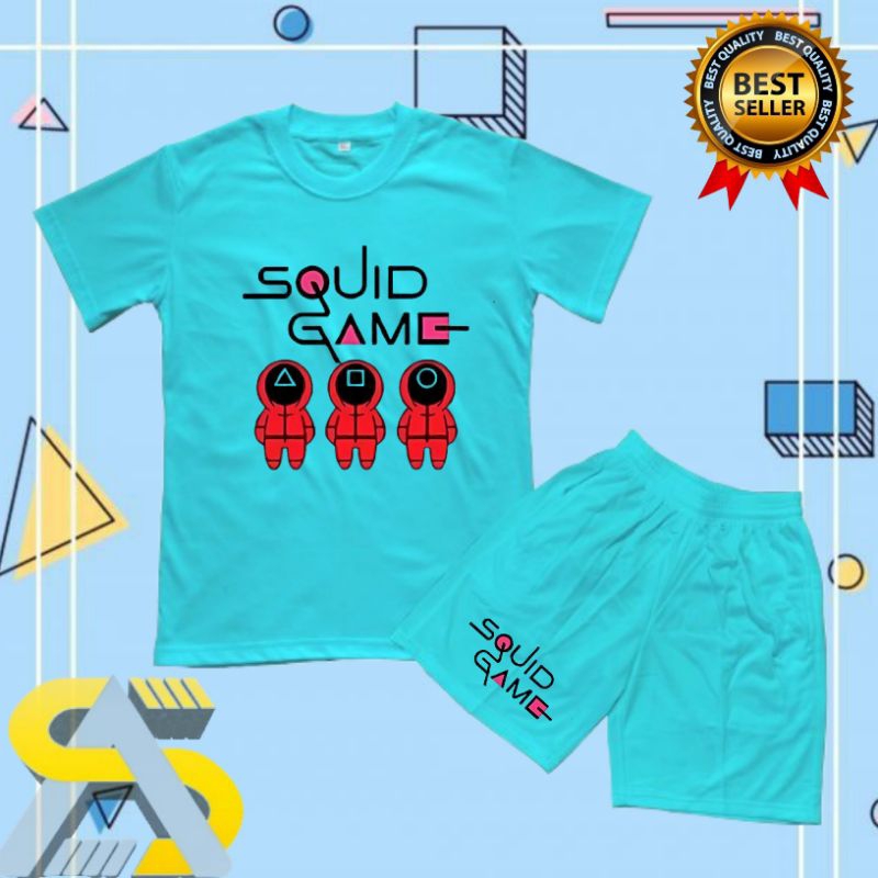 BAJU ANAK KAOS SETELAN ANAK SQUAD GAME