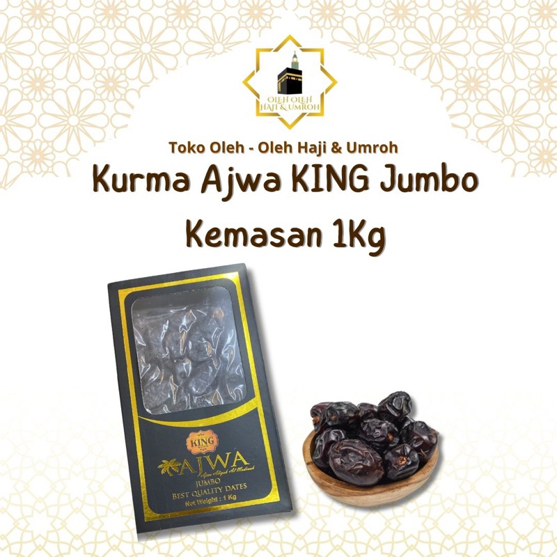 

KURMA AJWA KING JUMBO KEMASAN 1 KG AJWA MADINAH ALIYAH AJWA PREMIUM JUMBO KURMA NABI SUNNAH RASUL ASLI ORIGINAL BEST QUALITY GRADE A ENAK EMPUK LEZAT OLEH OLEH HAJI DAN UMROH