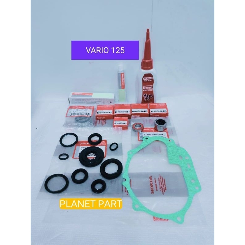 PAKET KOMPLIT SET BEARING LAHER SEAL SIL CVT VARIO 125 150 OLD NEW LED VARIO 125 125 FI LED NEW ESP 