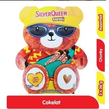 

Silverqueen Beruang Chunky Cokelat 3 x 30gram