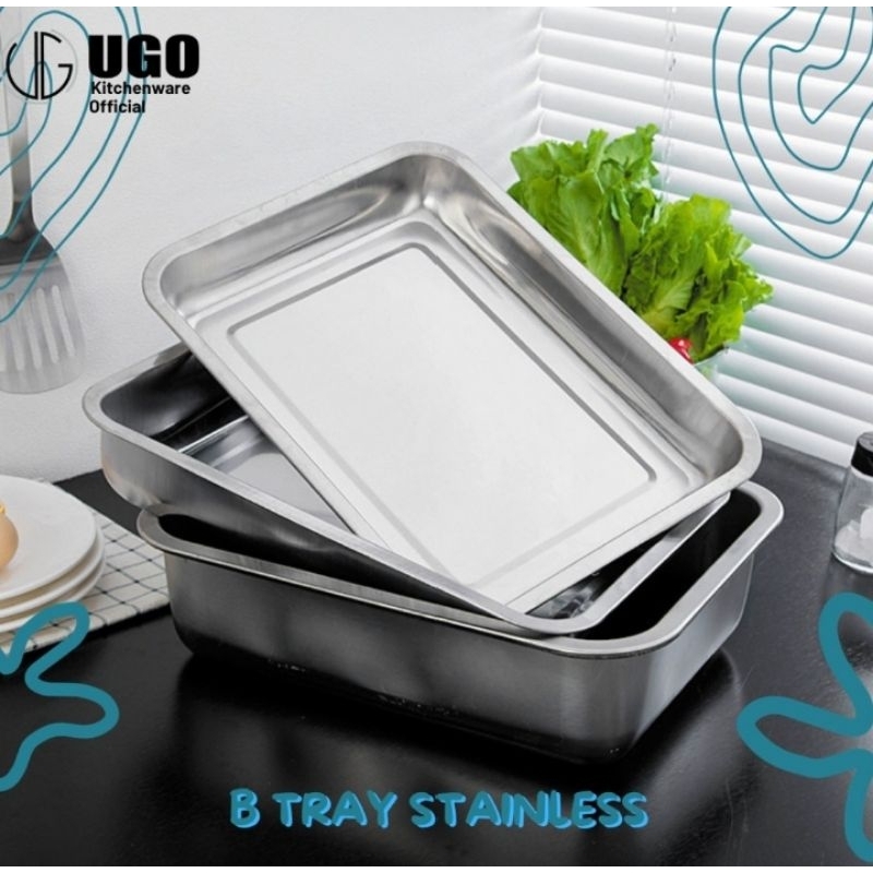 UGO NAMPAN BASKOM STAINLESS SEGI  20x27x7 CM - 1116