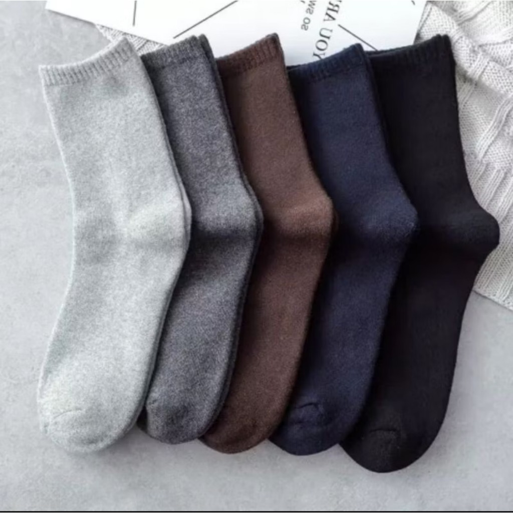 (3 pasang & 6 pasang) Kaos kaki panjang polos wanita dewasa remaja random bahan bagus termurah (CWP-