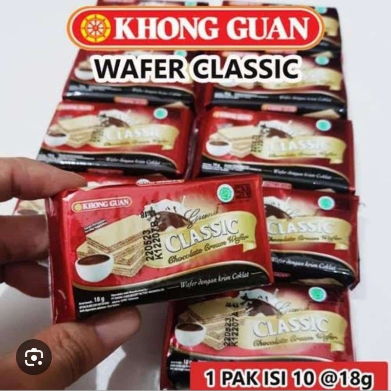 

Wafer khong guan 1pak isi 10pcs / wafer classic khong guan