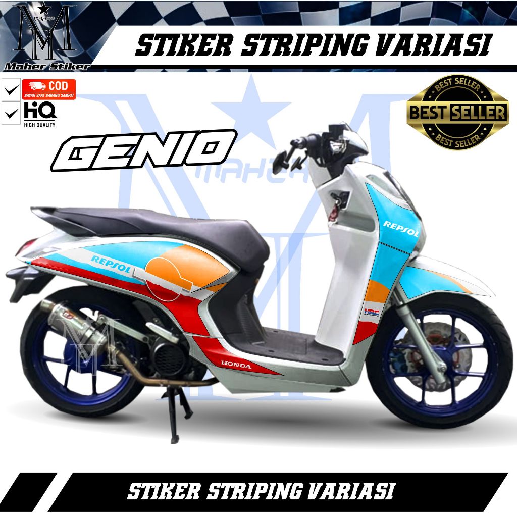 Stiker Striping Genio Variasi NSR