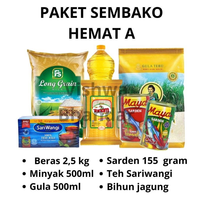 

PROMO!!! PAKET SEMBAKO HEMAT A - SEMBAKO MURAH