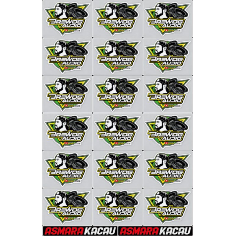 

18 PCS STIKER BREWOG AUDIO ANTI AIR | STIKER SOUND MINIATUR BAHAN ANTI AIR 1 LEMBAR | STIKER PACK | STIKER VYNIL | STIKER SOUNDSYSTEM