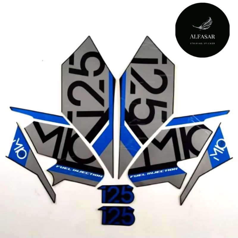 STICKER Striping YAMAHA MIO M3 125 2017 Biru