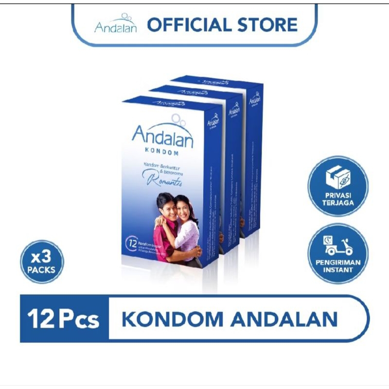 PAKET KONDOM ANDALAN 12PC X 3 > PAKET PRIVASI