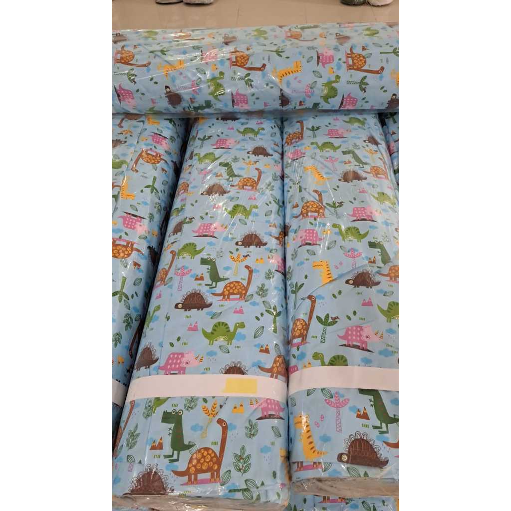 Cuci Gudang  Bahan Kain Baju Anak Katun Meteran Bunga - Lebar240 Cm