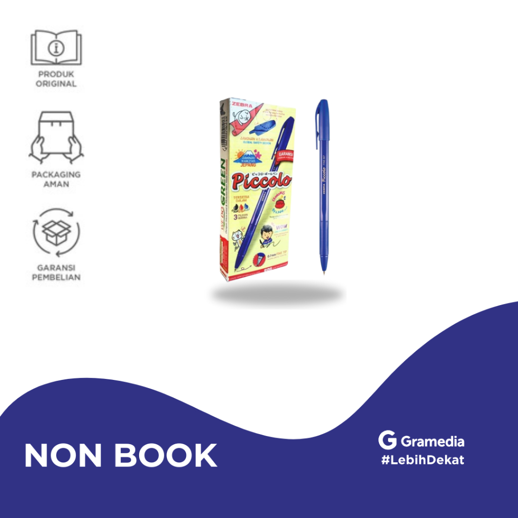 

Pulpen ZEBRA Piccolo 07 - Blue - Gramedia Jember